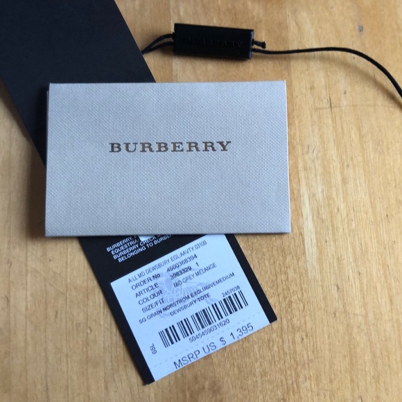 Burberry medium grey dewsbury tote with strap - Picture 6 of 7